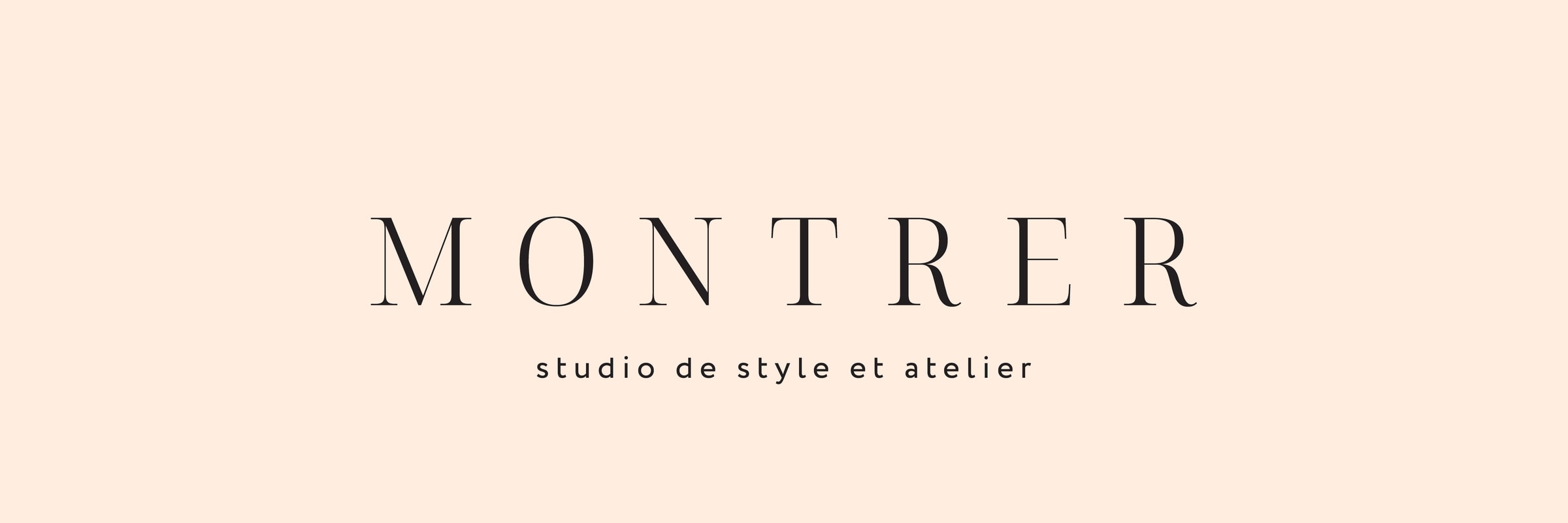 MONTRER logo — studio de style et atelier