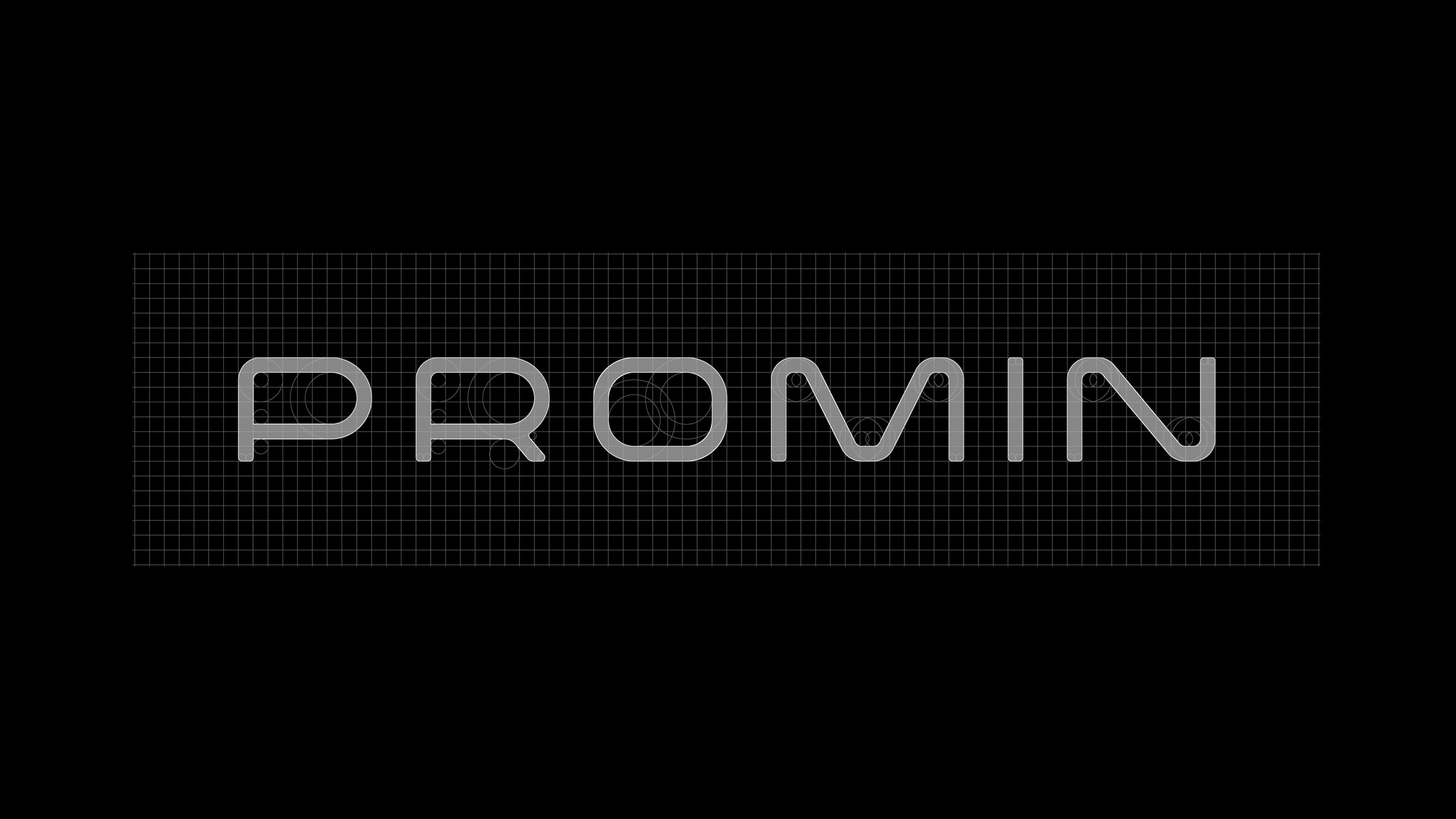 PROMIN logo on a modular grid