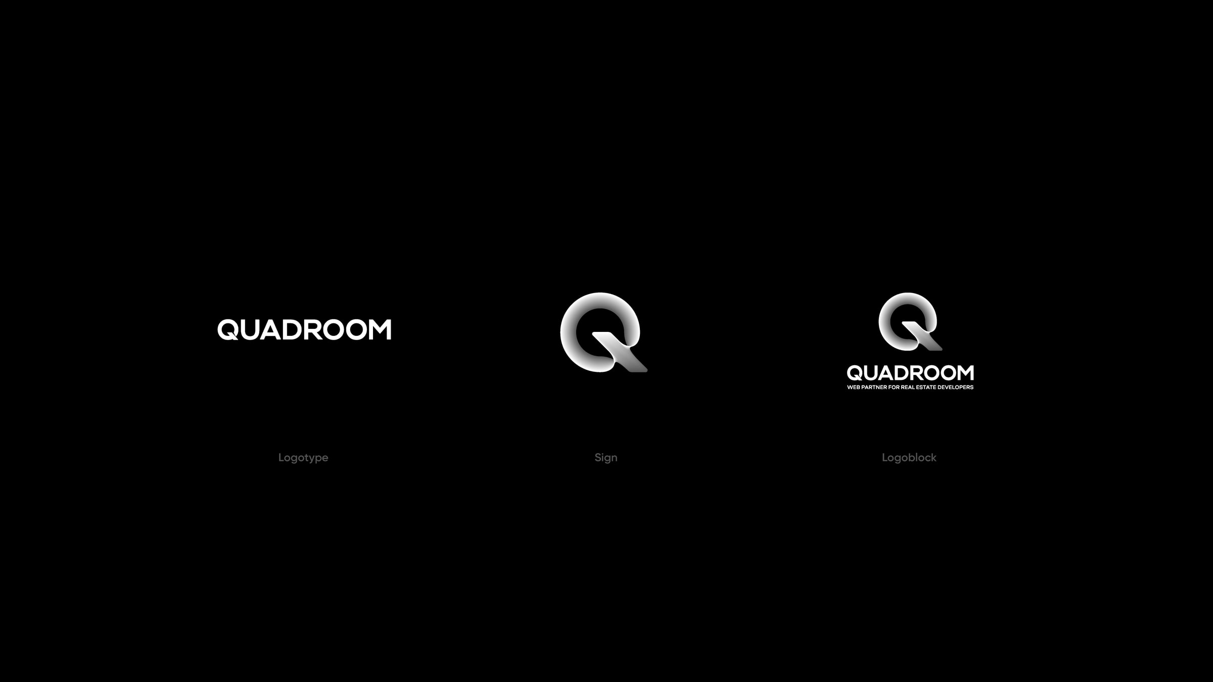 QUADROOM: logo, brand mark and lock-up